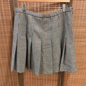 Pendleton Plaid Pleated Wool Skirt